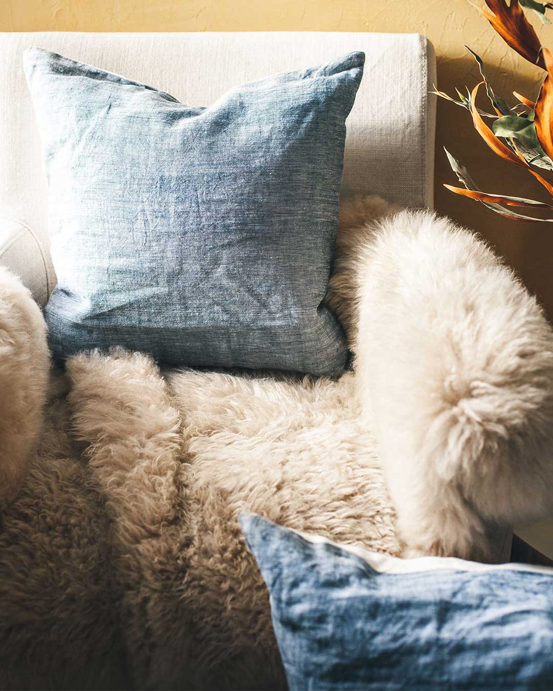 Washed Linen Pillow: Terracotta / 17"