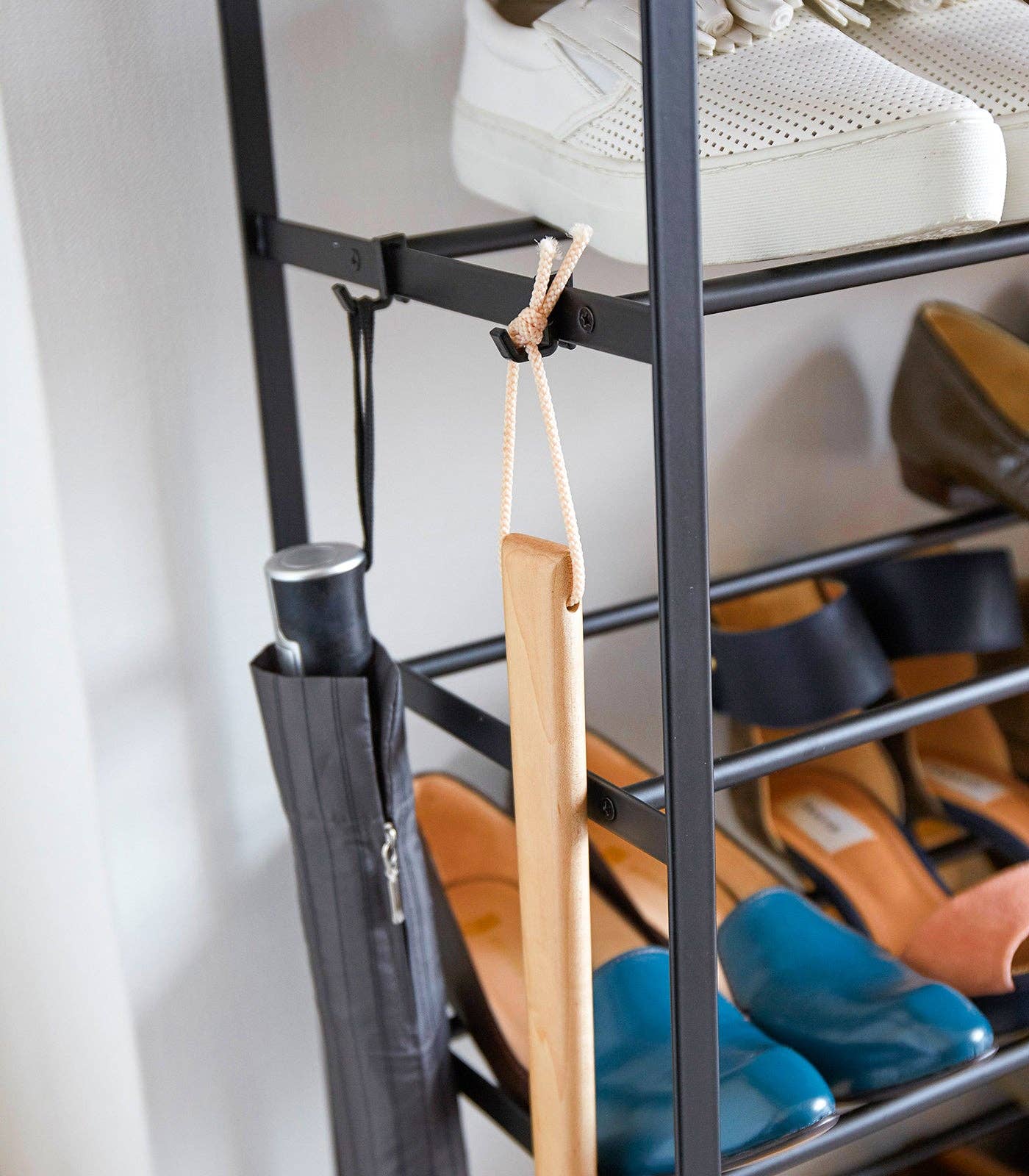 Tower Shoe Rack - Steel: Black