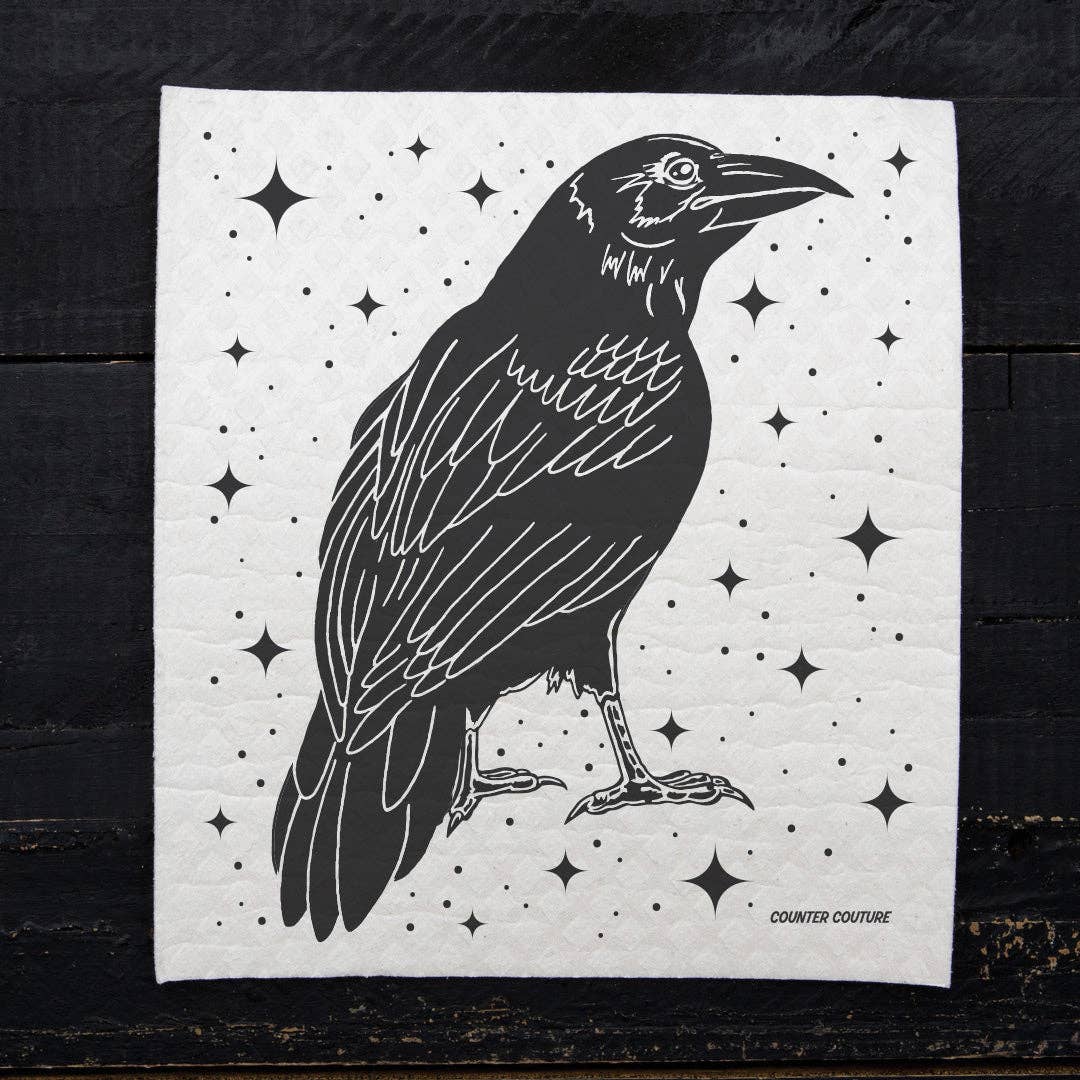 Raven Swedish Dishcloth