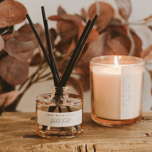 Hello Fall Reed Diffuser - Fall Decor & Gifts