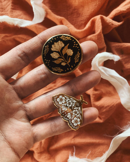 Moth Enamel Pin For Insect Lovers