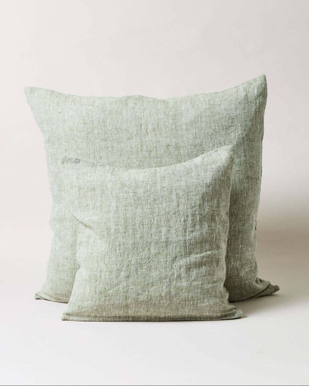 Washed Linen Pillow: Olive / 26"