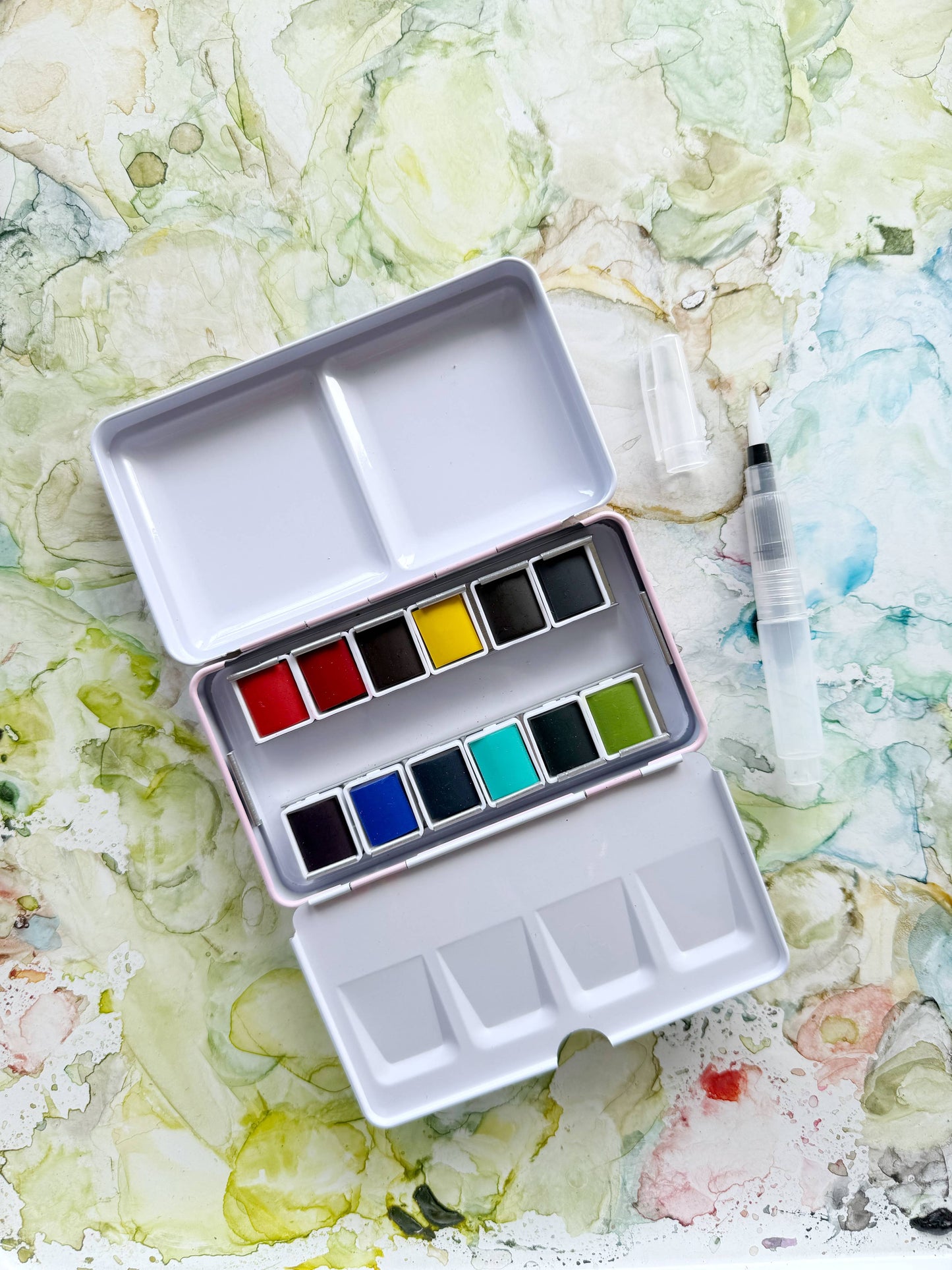 Travel Watercolor Pink Paint Set: Default Title