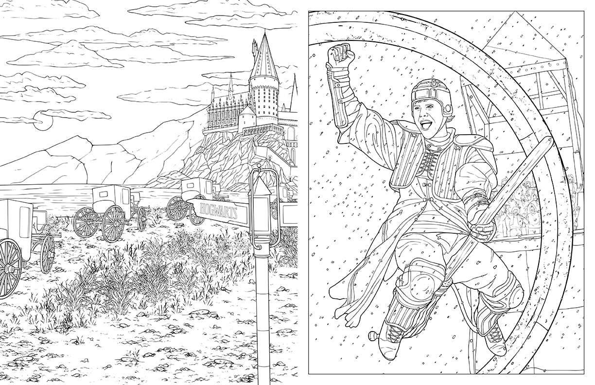 Harry Potter: Travels Through the Wizarding World Coloring