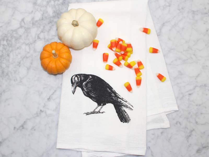 Crow Tea Towel