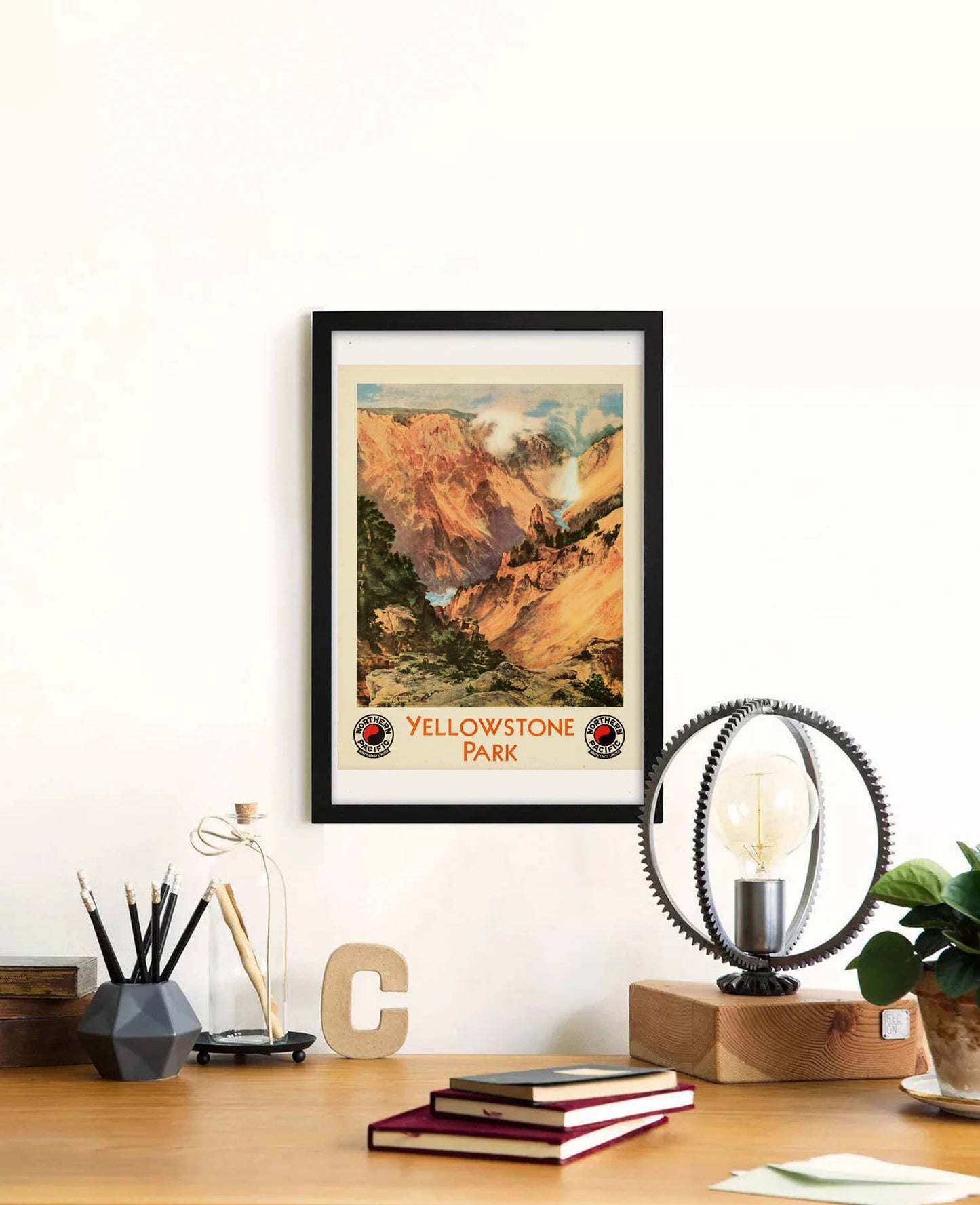 Yellowstone Park (Northern Pacific Railway) 1924 Poster: Unframed / 12×18