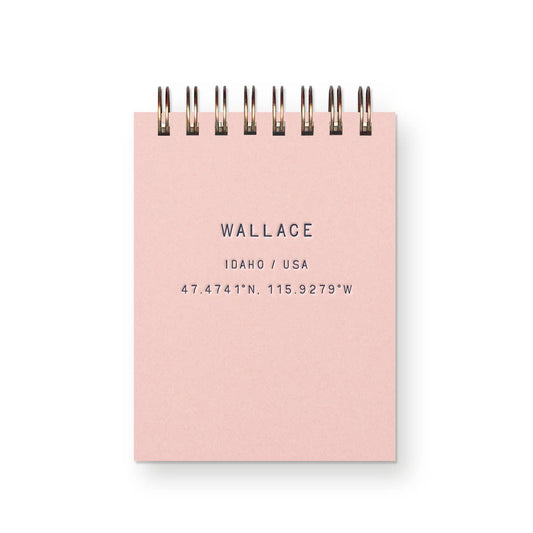 Custom Bastrop Standard Type Mini Jotter Notebook: Sunset Pink Cover