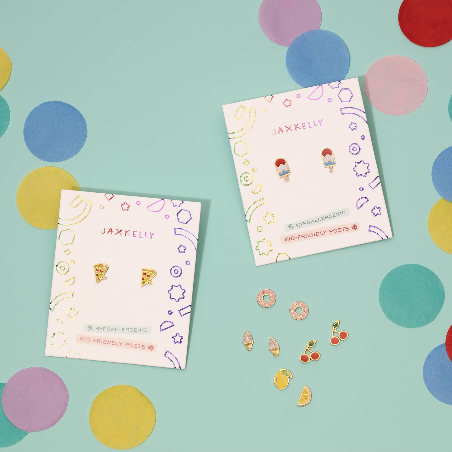Popsicle Enamel Flat Back Kids Earrings