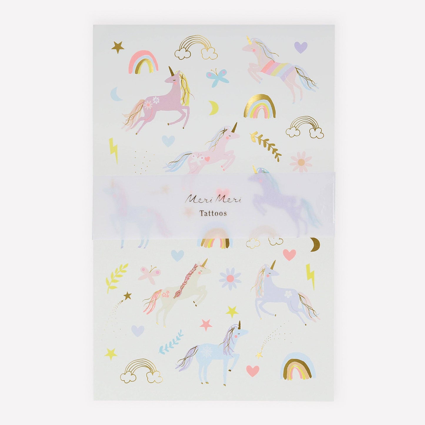 Unicorn Temporary Tattoo Sheets