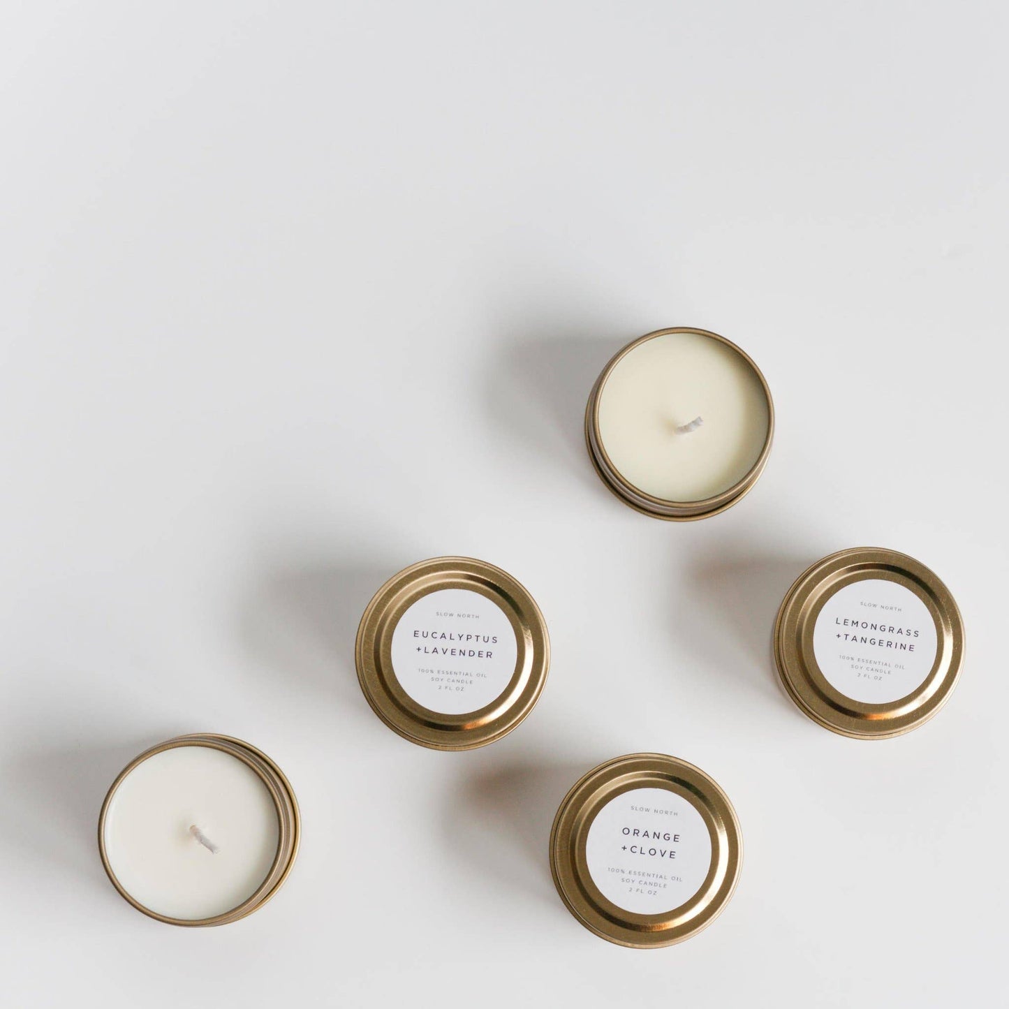Mini Soy Candles - 2 oz: Orange + Clove