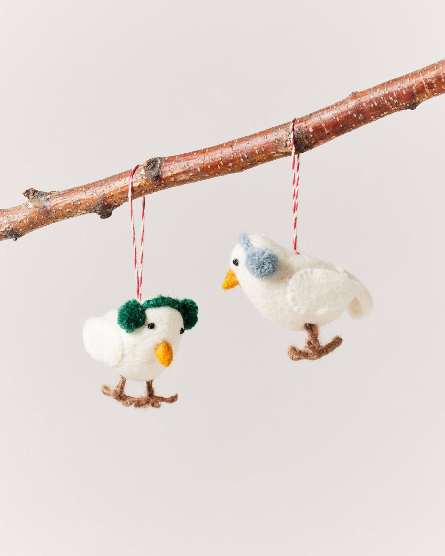 Felted Bird Ornament: Tinsel