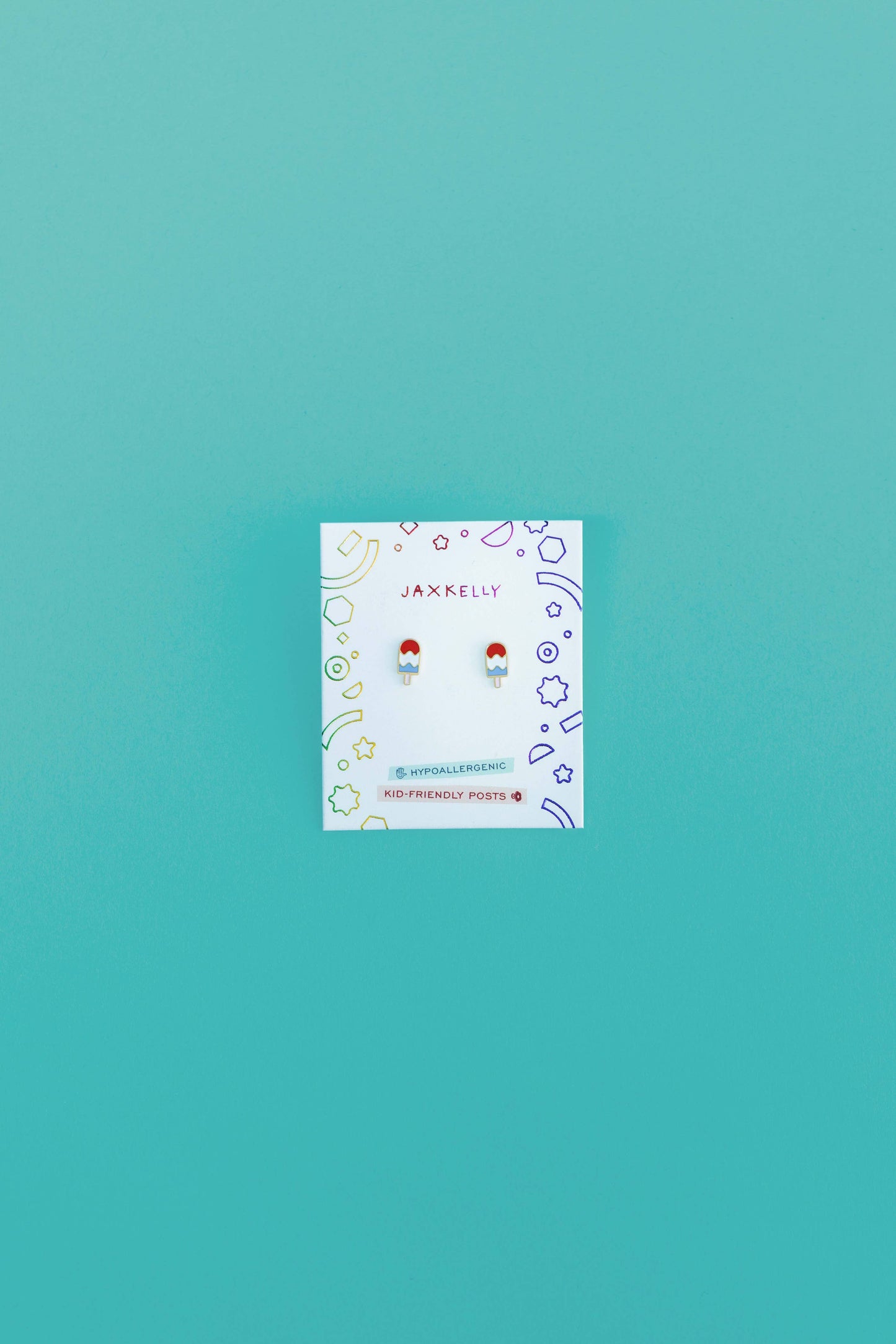 Popsicle Enamel Flat Back Kids Earrings