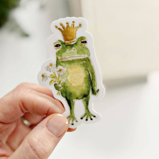 Frog prince sticker