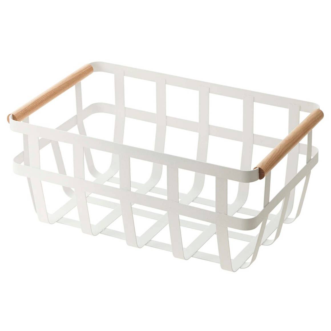 Tosca Dual Handle Storage Basket White (White)