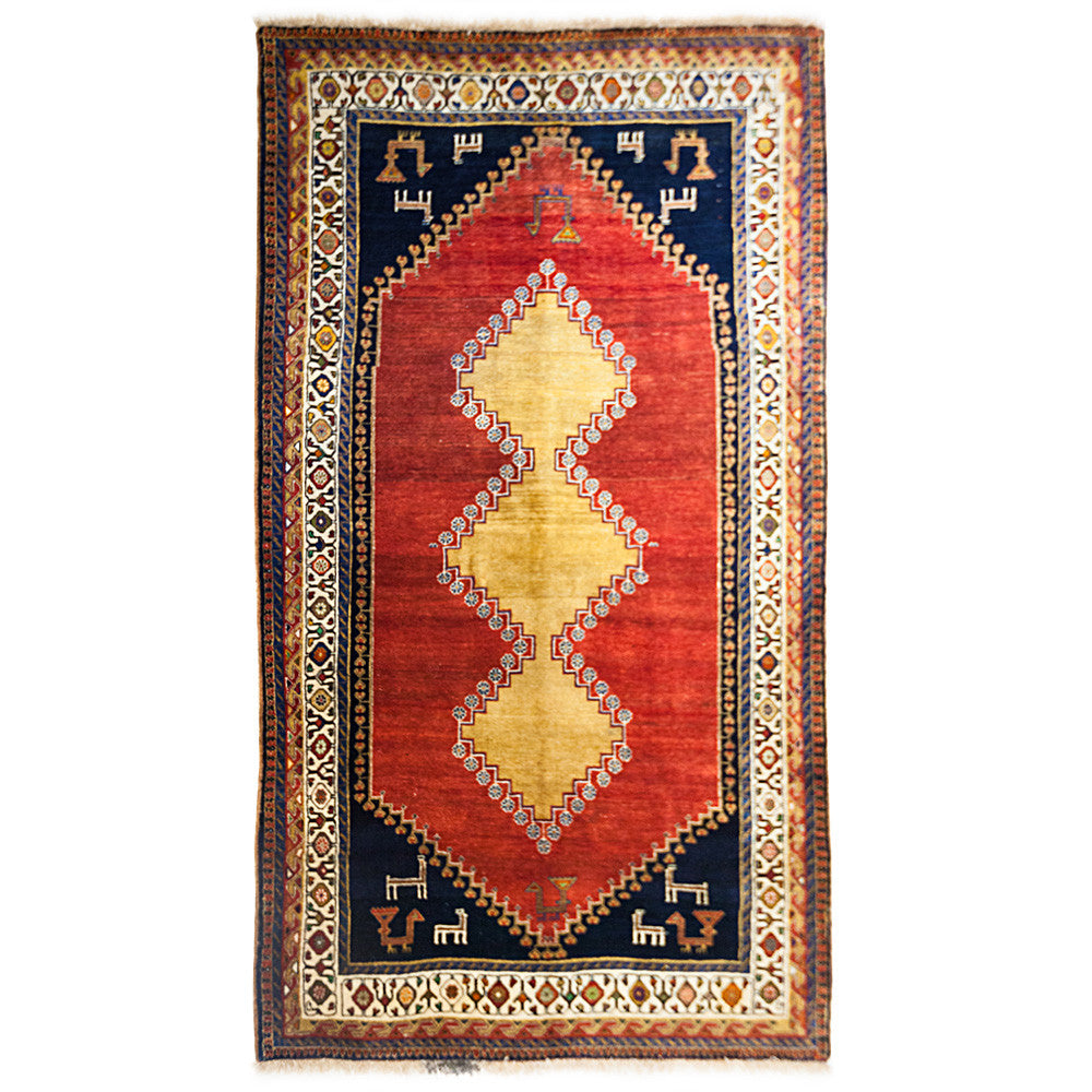 Persian Hand-Knotted Shiraz Rug (8' 11" x 5' 1")