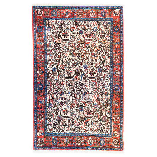 Persian Hand-Knotted Rodbar Rug (6' 6" x 4' 2")