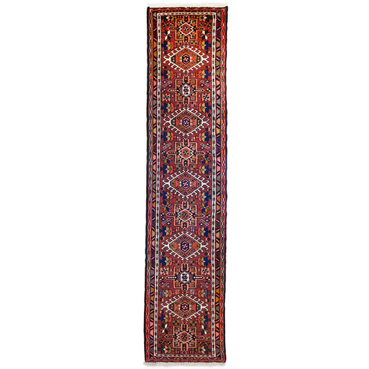 Joshaghan Hand-Knotted Runner (9' 7" x 2' 2")