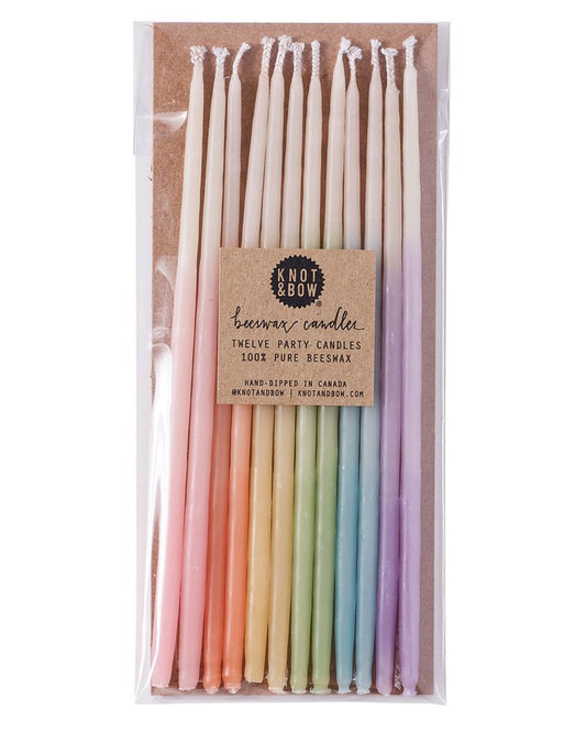 Tall Beeswax Party Candles