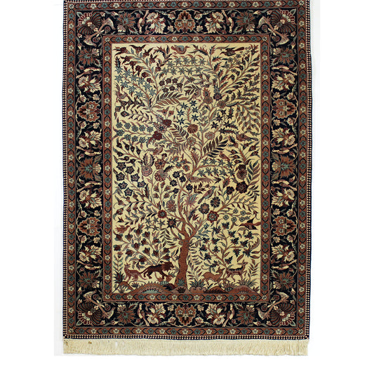 Chinese Tree of Life Hand-Knotted Rug