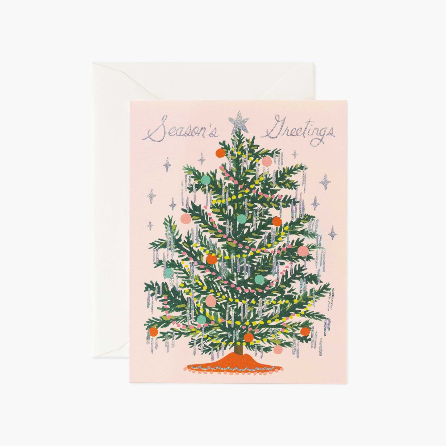 Tinsel Tree Christmas Card