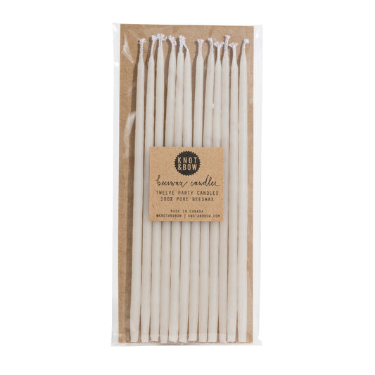 Tall Beeswax Party Candles