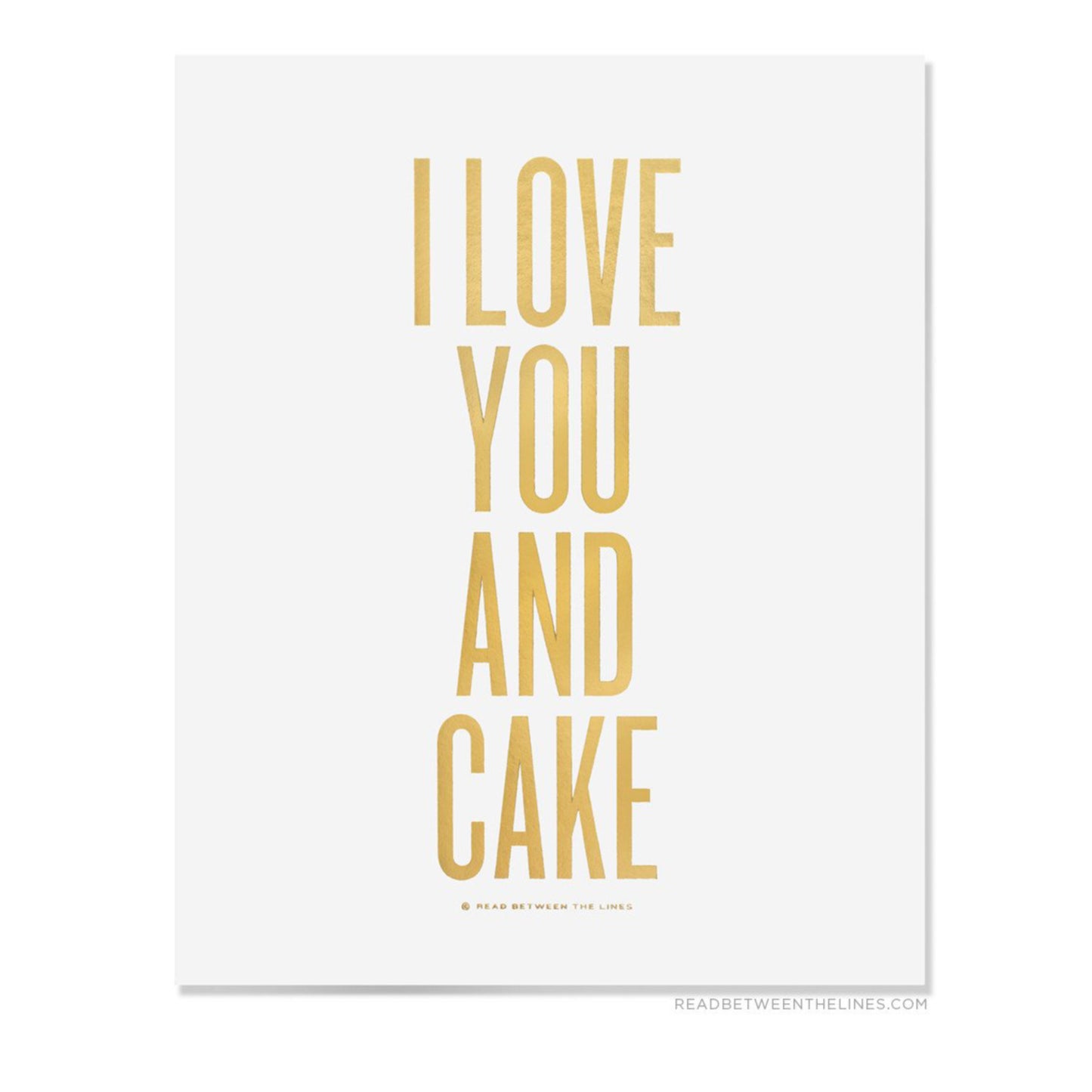 I Love You and Cake