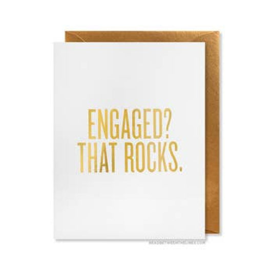 Engaged? That Rocks. Card