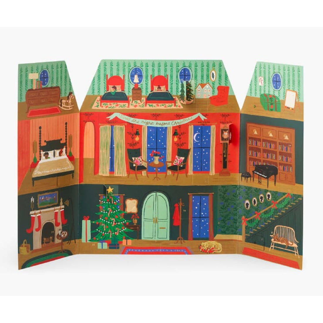 Night Before Christmas Advent Calendar Lost Pines Art Bazaar
