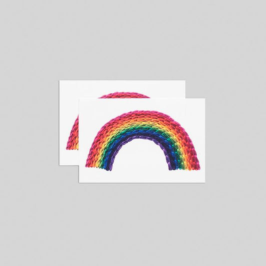 Stitched Rainbow Temporary Tattoo