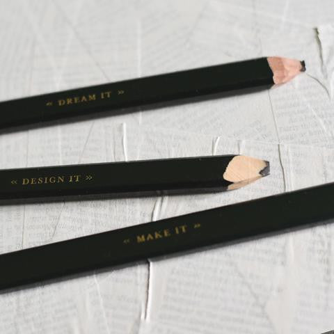 Dream. Design. Make. Carpenter Pencil Set