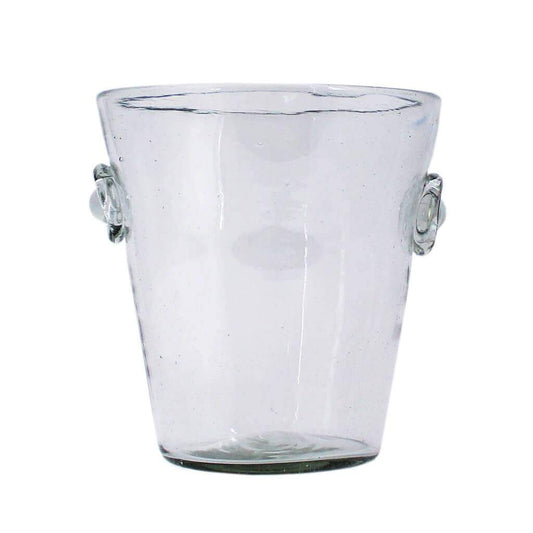 Hand Blown Glass Ice Bucket