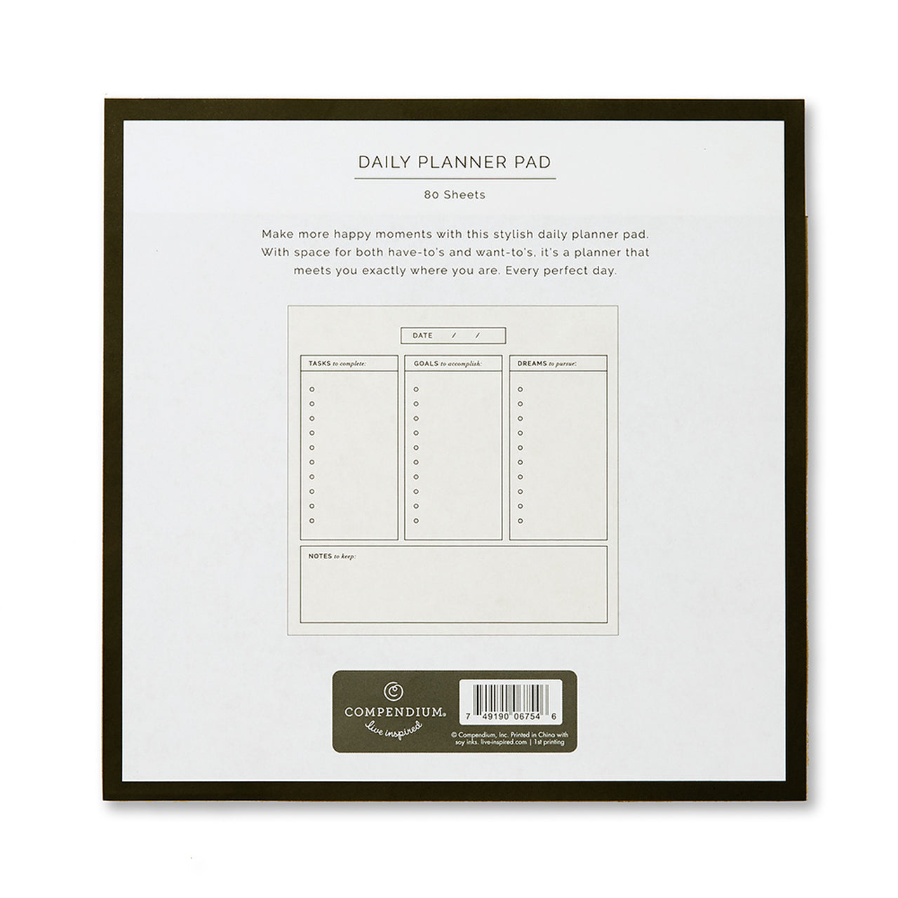 Today Is a Perfect Day Daily Planner Pad