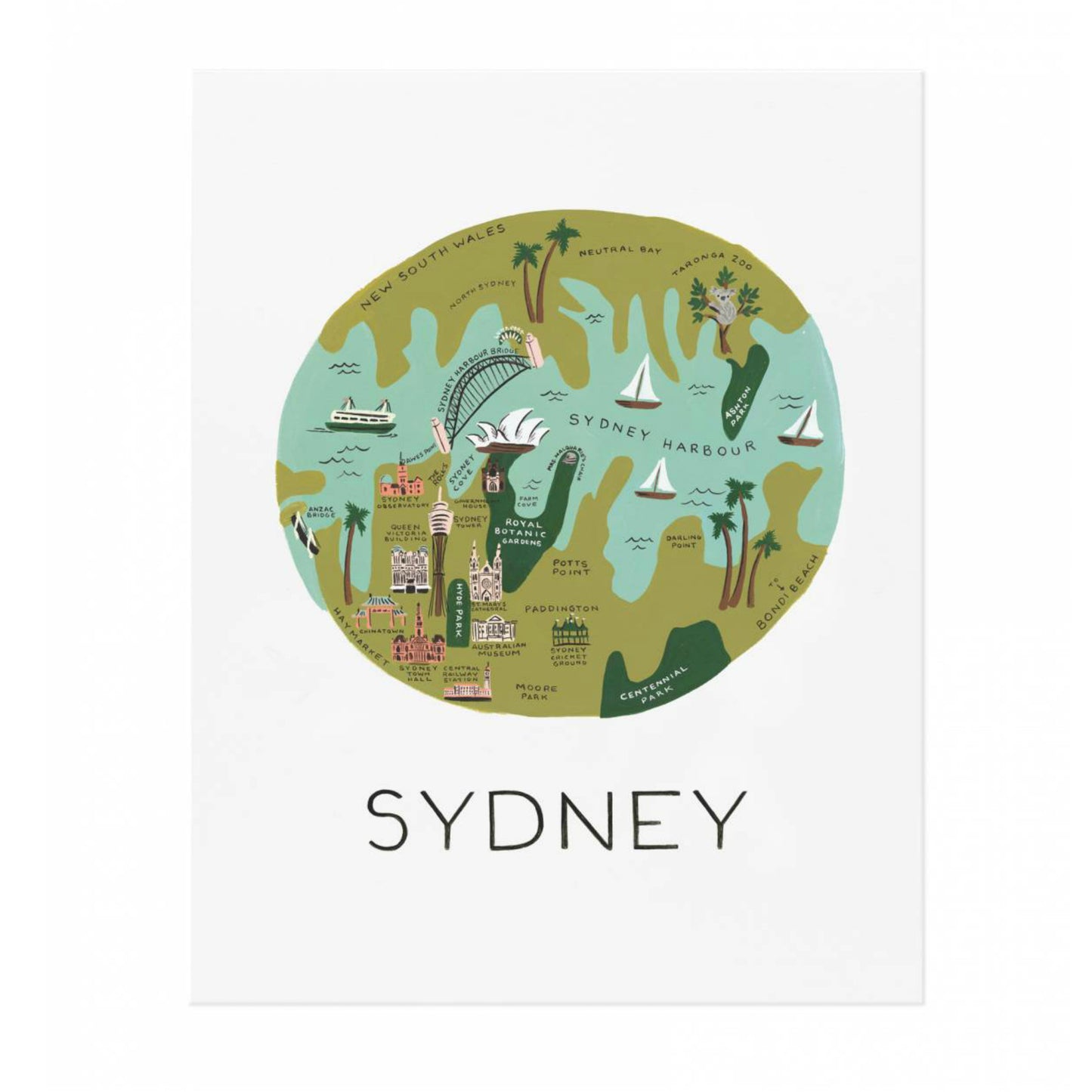 Sydney Art Print