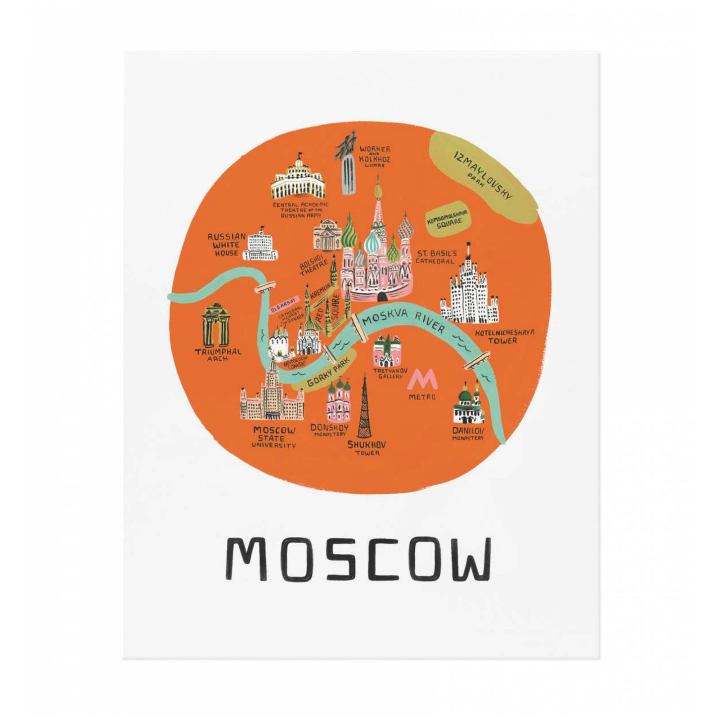 Moscow Art Print