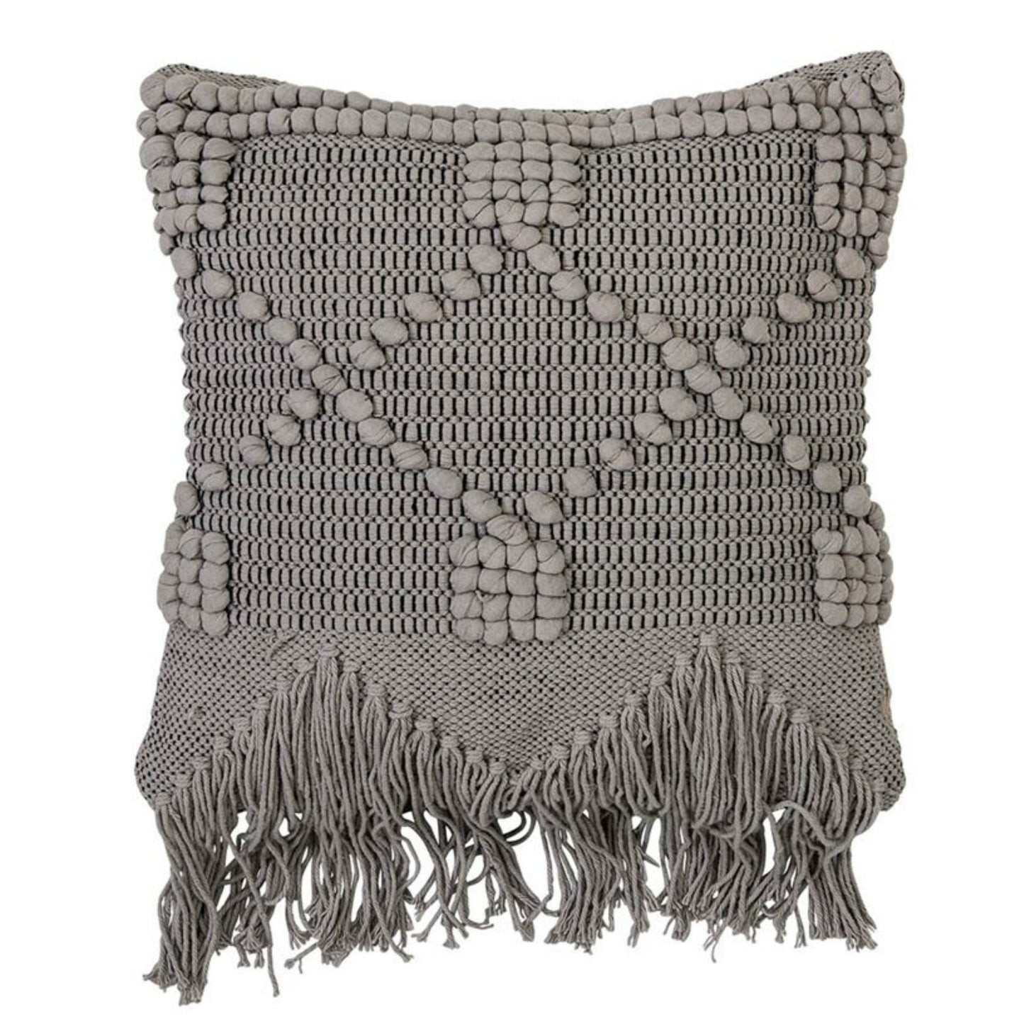 Textured Tassel Pillow