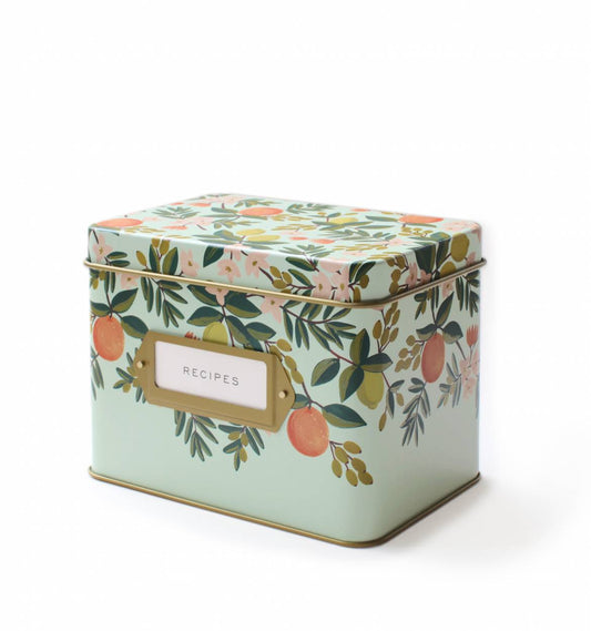 Tin Recipe Boxes