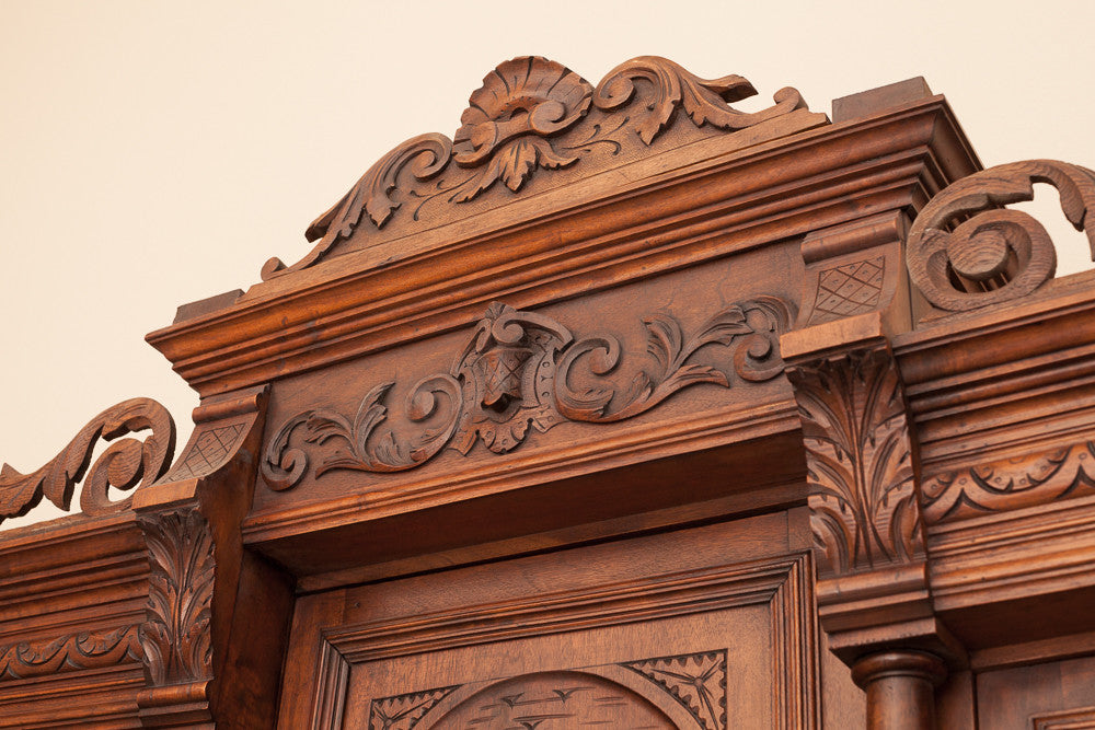 Antique French Walnut Serving Cabinet