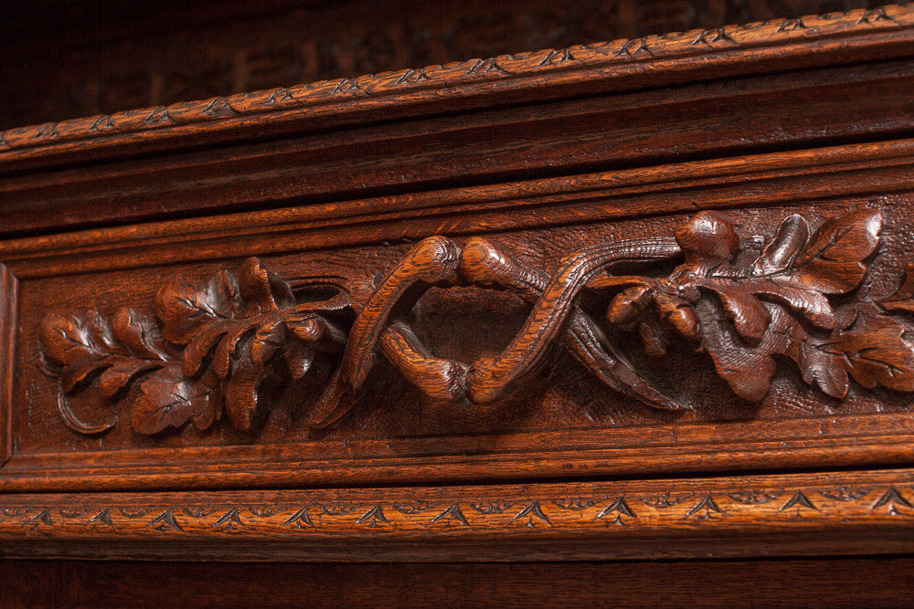 Antique German Hunt Cabinet