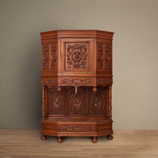 Antique French Court Cupboard, 1880s