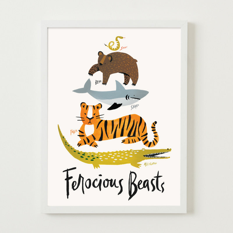 Ferocious Beasts Print